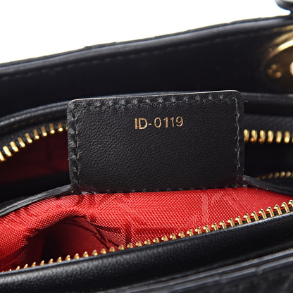 Christian Dior Lambskin Cannage Medium Lady Dior Black 7 of 13