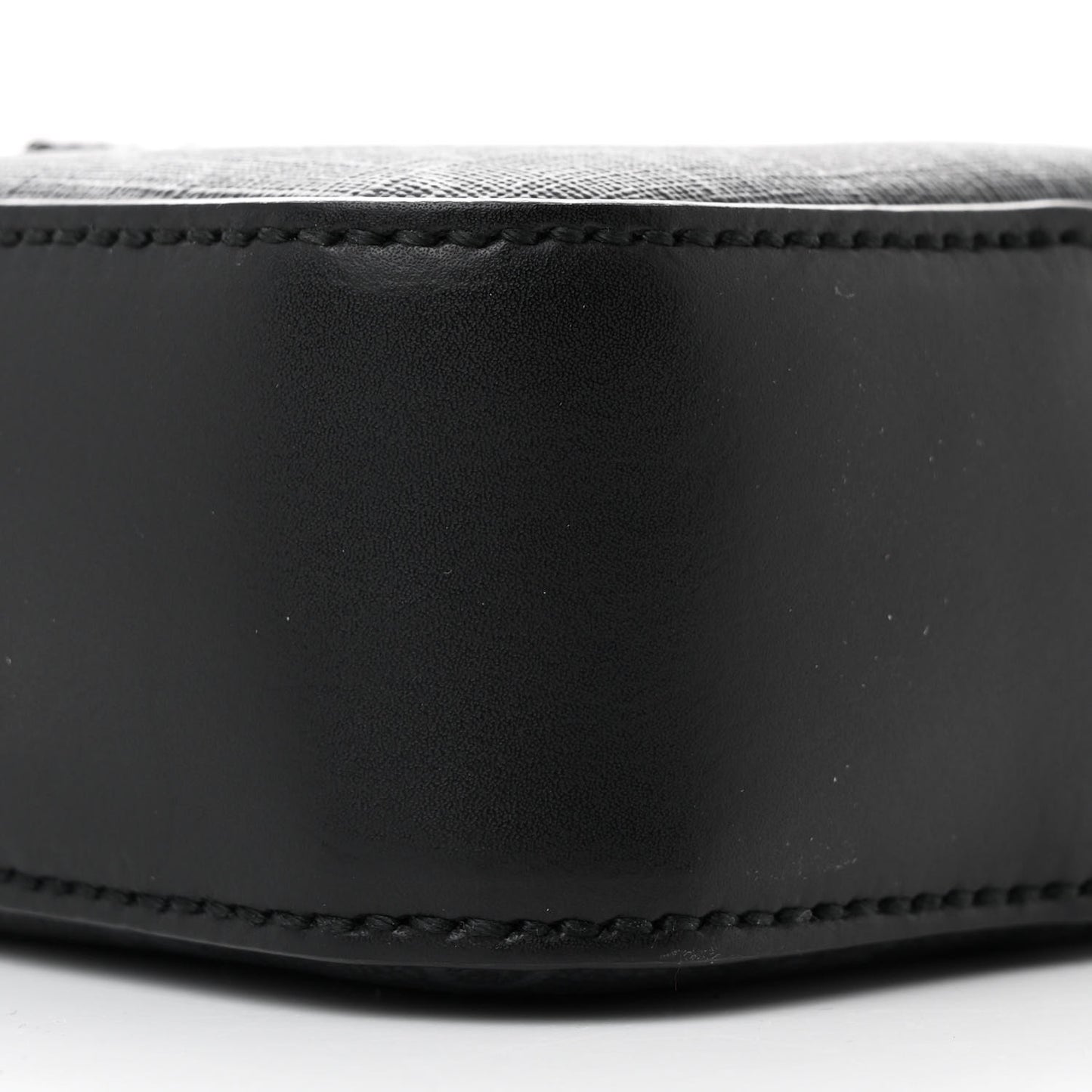 GG Supreme Monogram Appia Calfskin Web Small Camera Messenger Bag Black Grey Black Grey