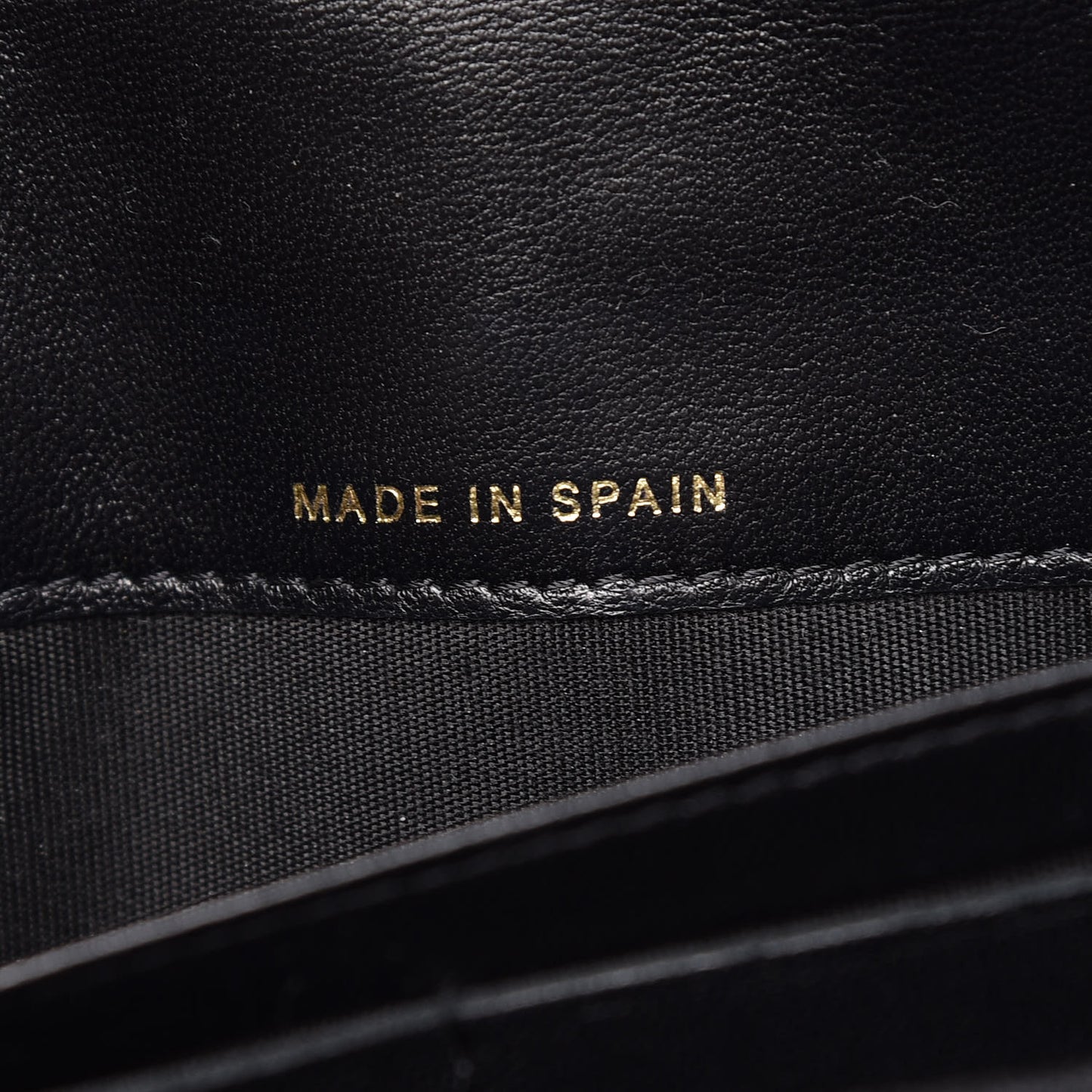 Lambskin Quilted Large Diamond CC Flap Wallet Black