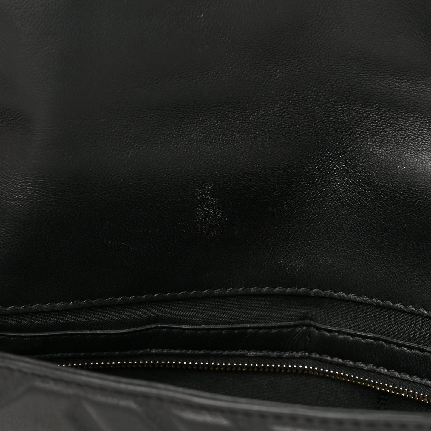 Nappa FF 1974 Embossed Baguette Black