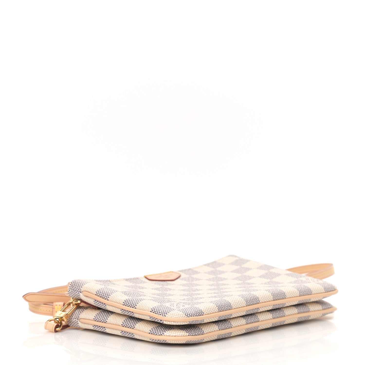 Louis Vuitton Damier Azur Double Zip Pochette 4 of 10