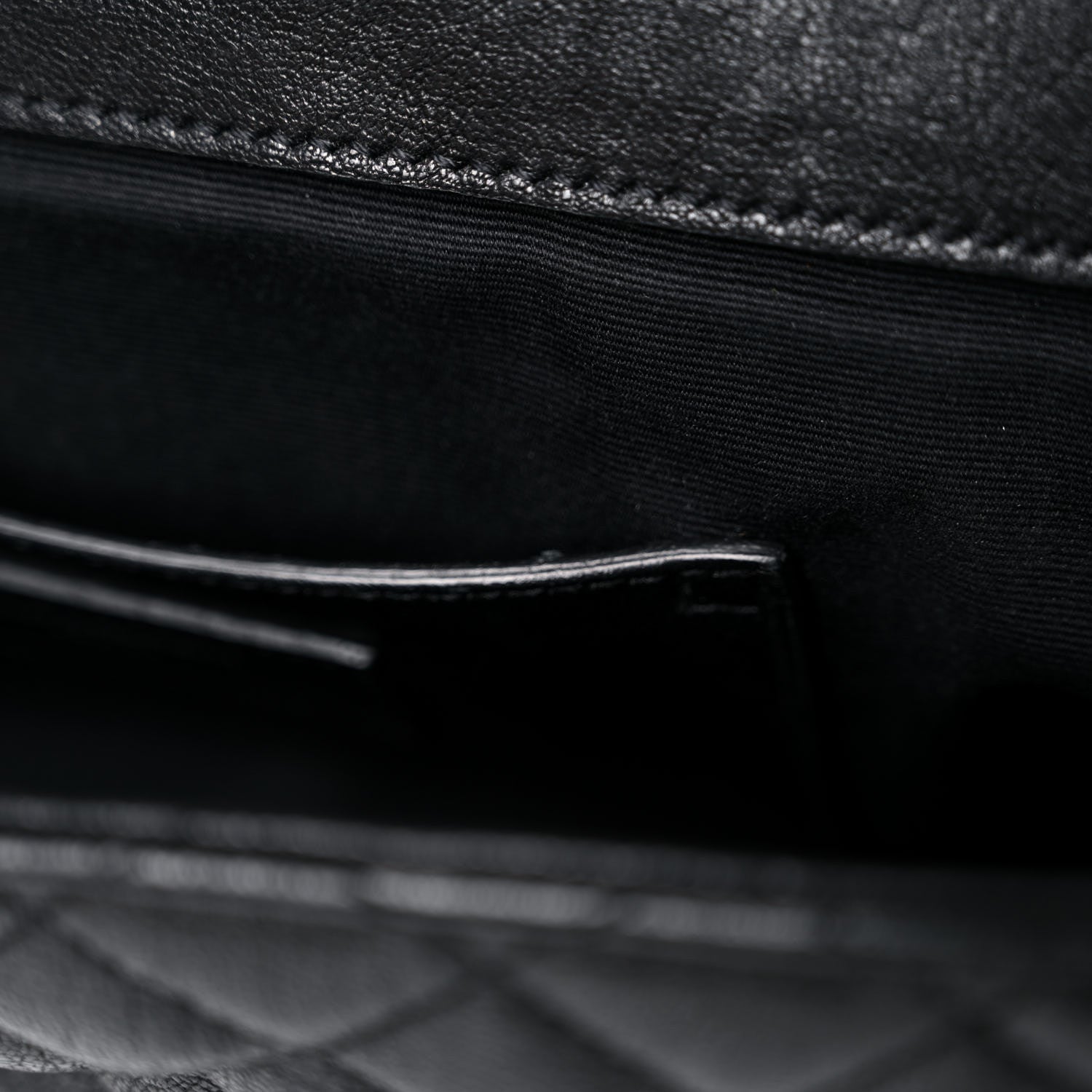 Saint Laurent Sheepskin Tri-Quilt Monogram Medium College Bag Black 13 of 16
