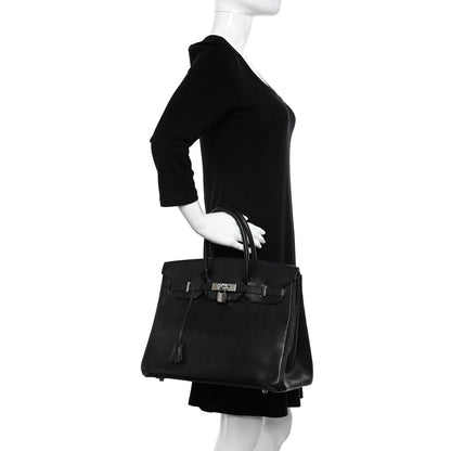 Hermes Chevre de Coromandel Birkin 35 Black 2 of 18