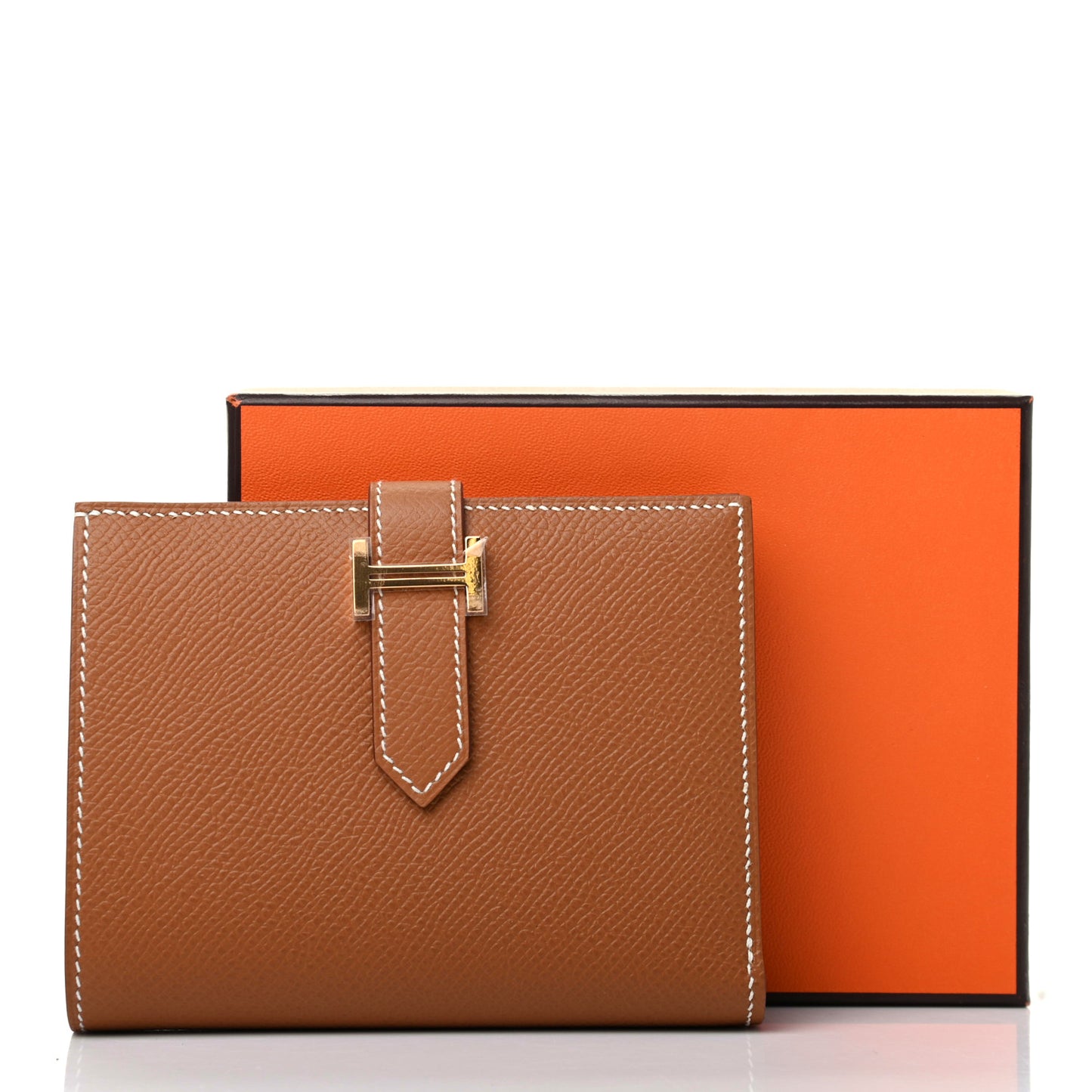 Epsom Bearn Compact Wallet Gold
