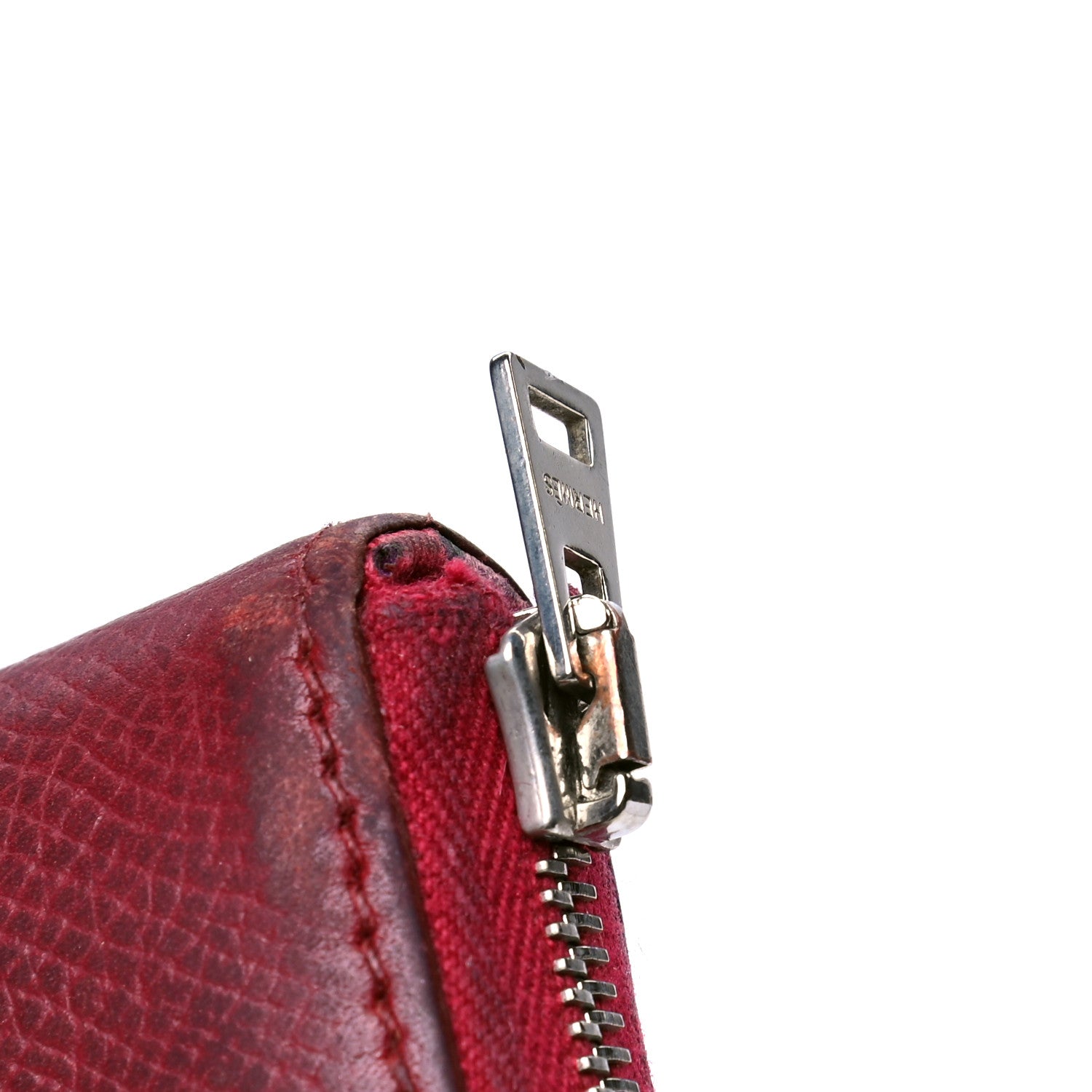 Hermes Epsom Silk'in Compact Wallet Rubis 5 of 5