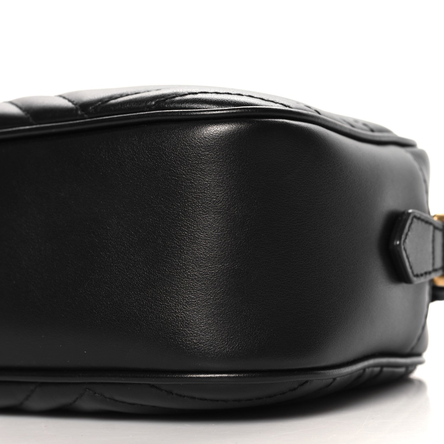 Gucci Calfskin Matelasse Small GG Marmont Chain Shoulder Bag Black 10 of 10