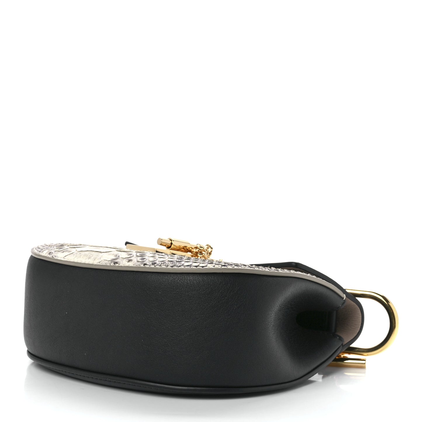 Python Smooth Calfskin Mini Drew Shoulder Bag
