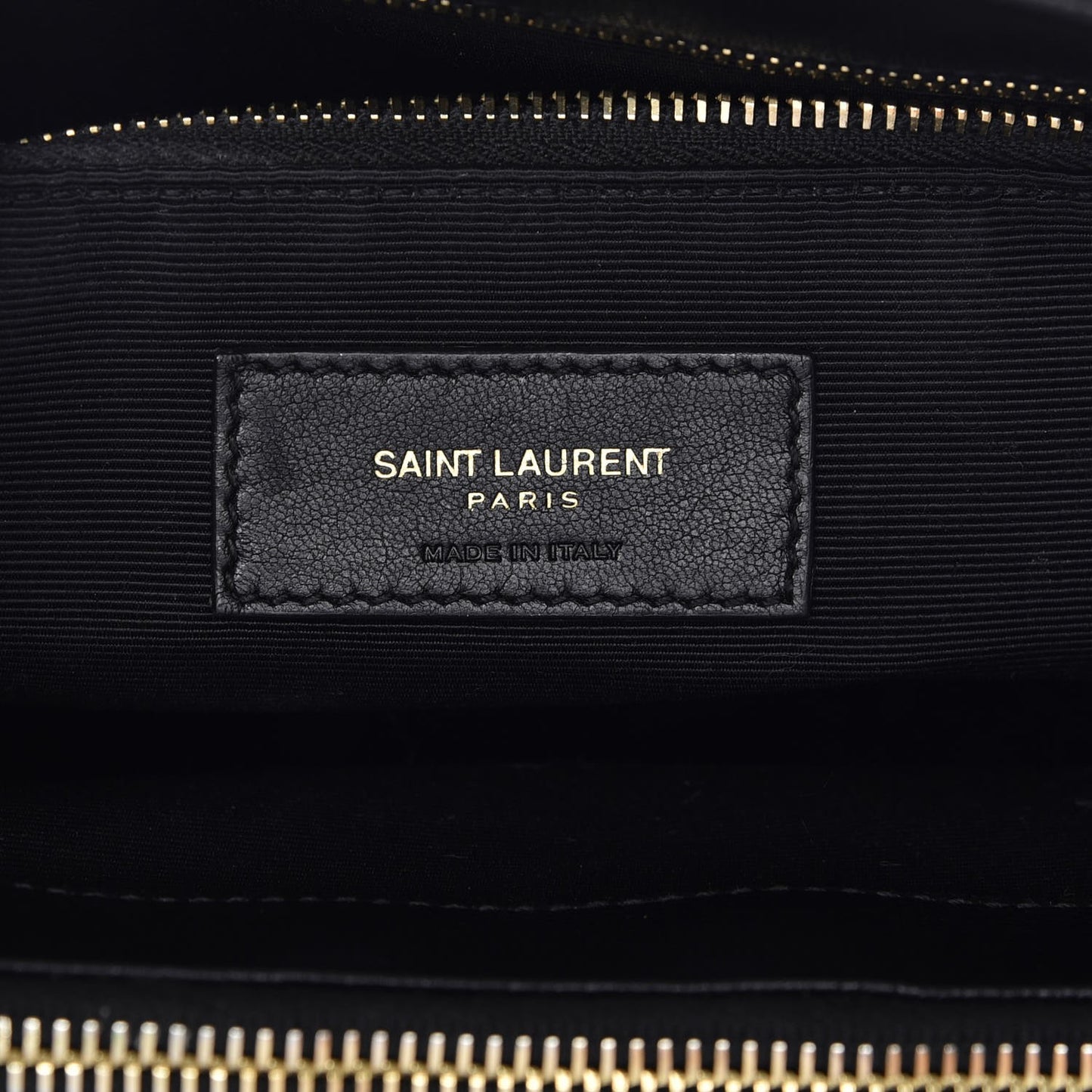 Grain De Poudre Matelasse Chevron Monogram Shopping Bag Black