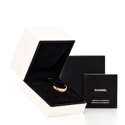 Chanel 18K Yellow Gold Small Coco Crush Ring 64 10.75 6 of 6