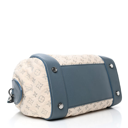 Louis Vuitton Denim Speedy Round GM Blue 3 of 4
