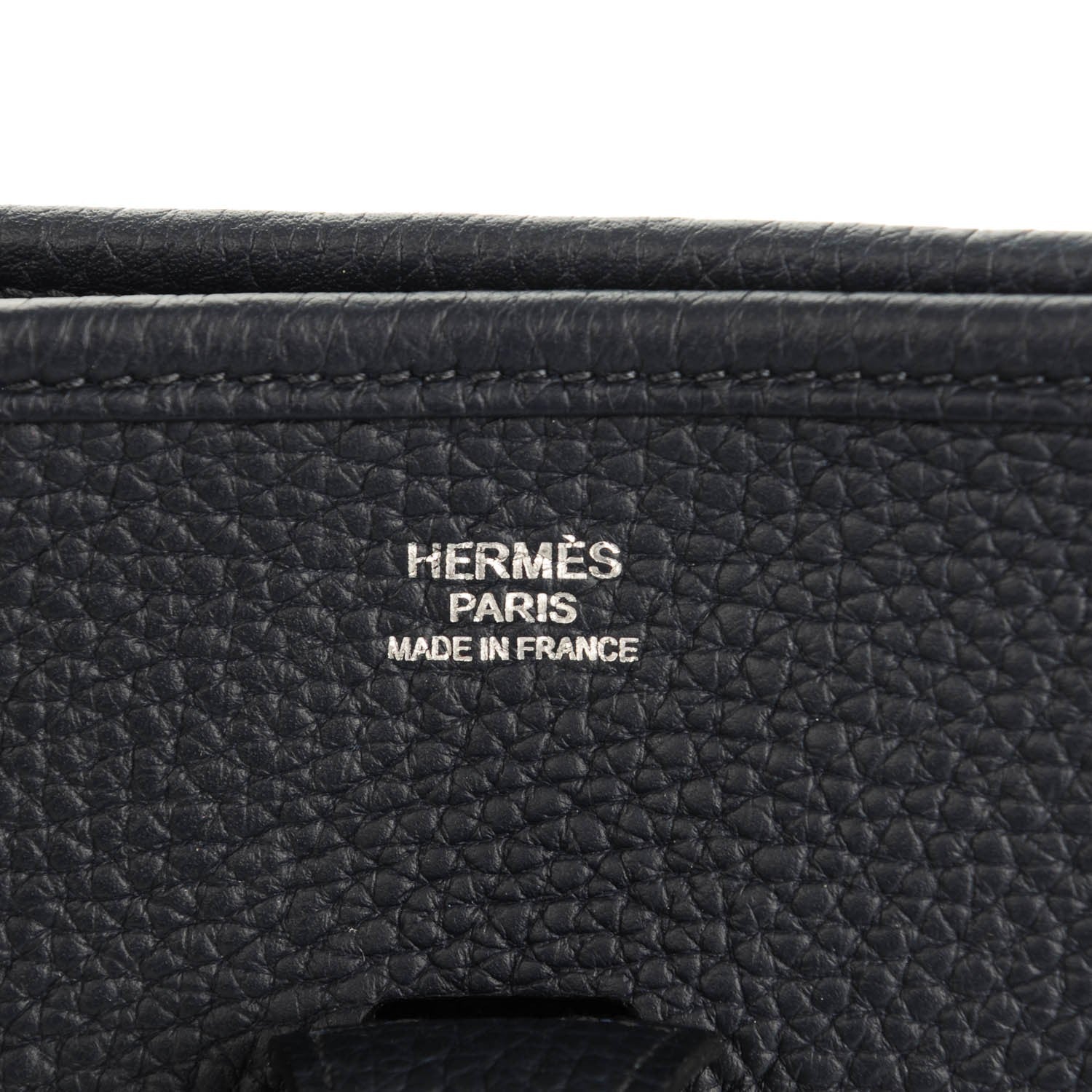 Hermes Taurillon Clemence Evelyne III PM Bleu Nuit 6 of 7