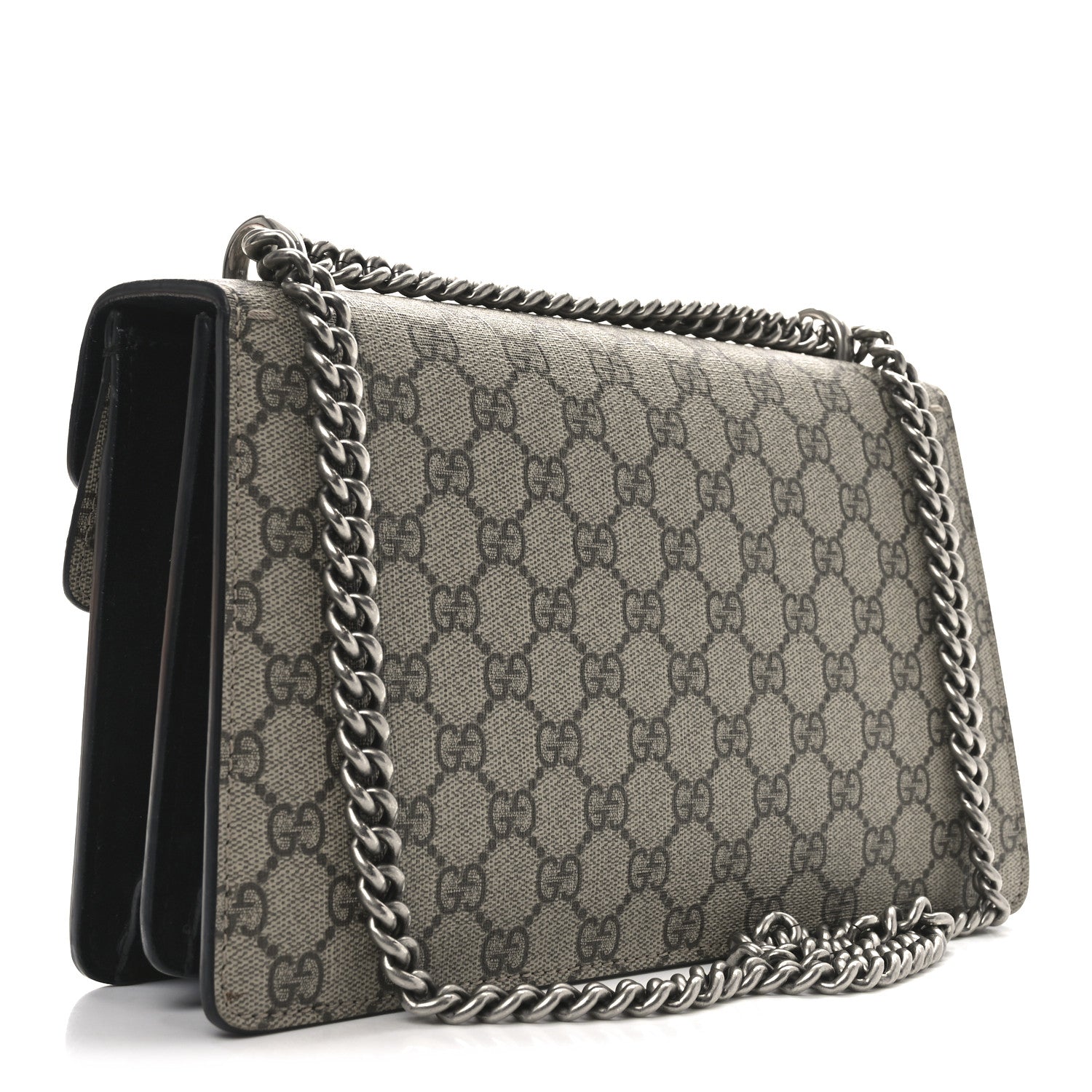 Gucci GG Supreme Monogram Small Dionysus Shoulder Bag Black 3 of 10