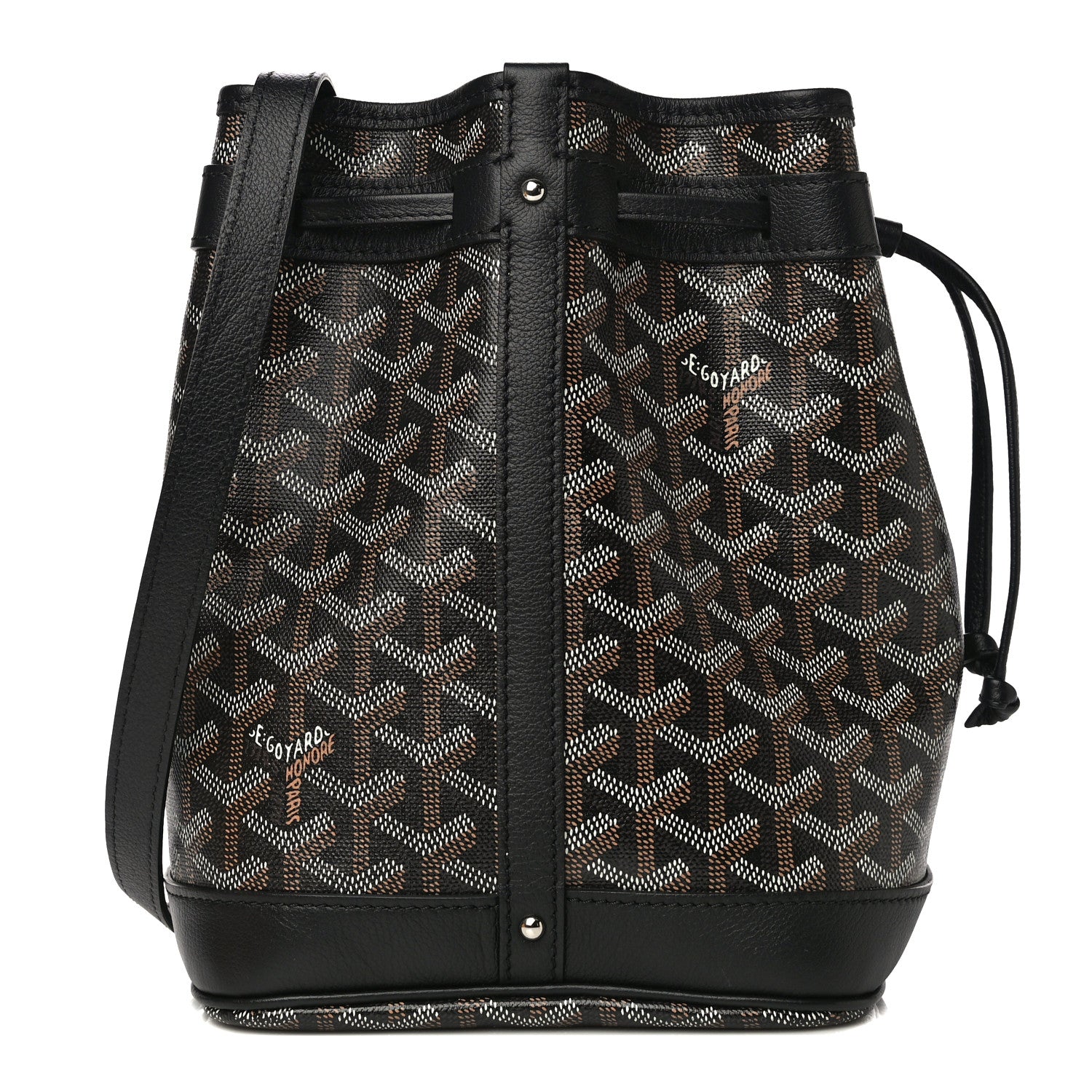 Goyard Goyardine Petit Flot Bucket Bag PM Black 1 of 11