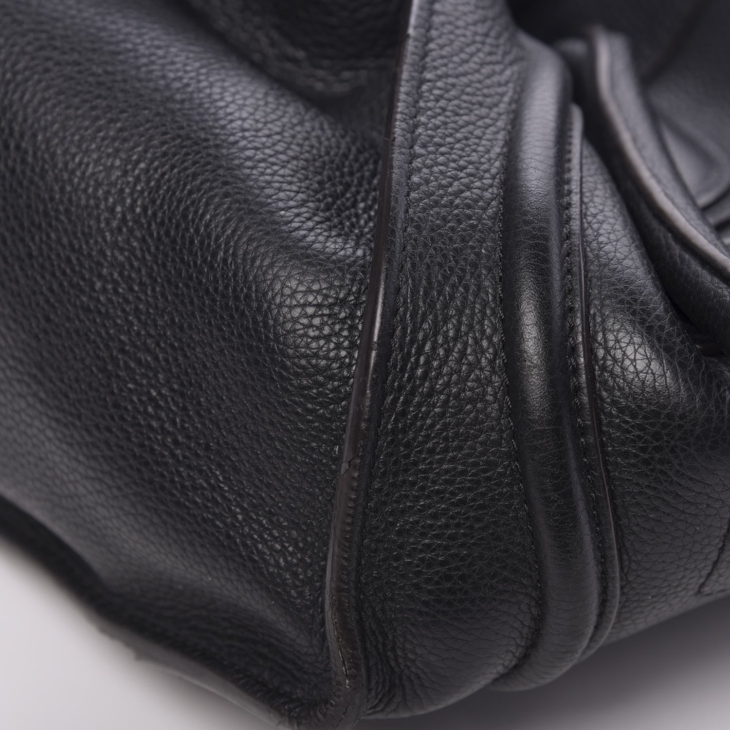 Celine Drummed Calfskin Mini Luggage Black 12 of 13