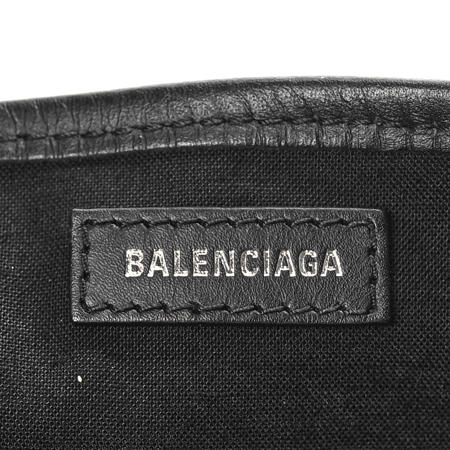 Cotton Canvas Calfskin Navy Cabas XS Natural Black