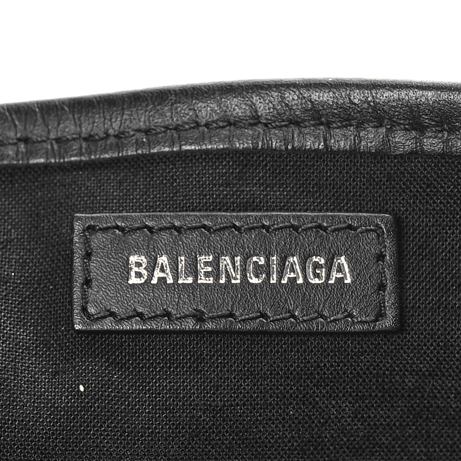 Balenciaga Cotton Canvas Calfskin Navy Cabas XS Natural Black 7 of 9