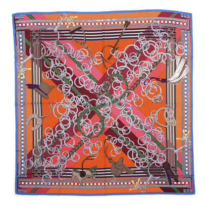 Hermes Cashmere Silk Brides Et Gris Shawl 140 1 of 4