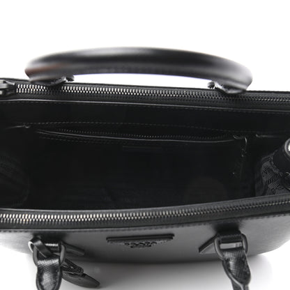 Prada Saffiano Small Galleria Double Zip Tote Black 5 of 9