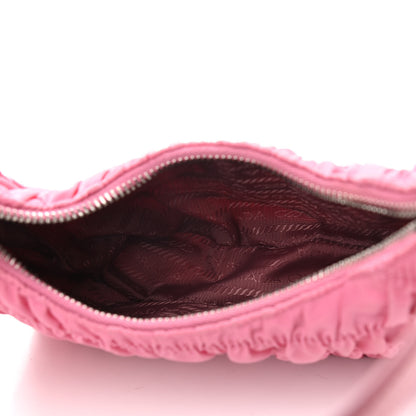 Prada Tessuto Nylon Gaufre Shoulder Bag Begonia 5 of 10