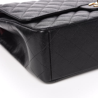 Chanel Caviar Quilted Maxi Double Flap Black 8 of 11