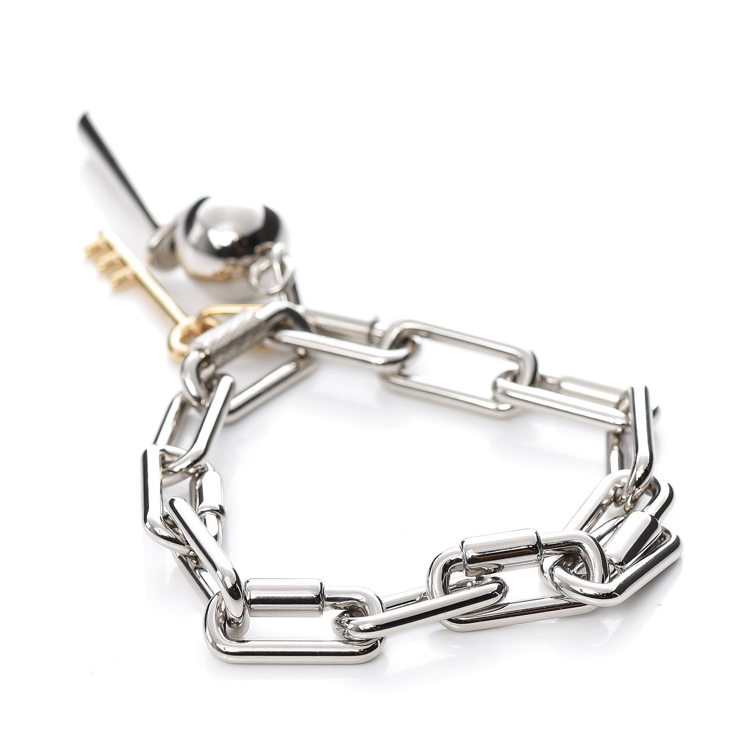 Hermes Palladium Permabrass Curiosite Charm Bracelet 3 of 5