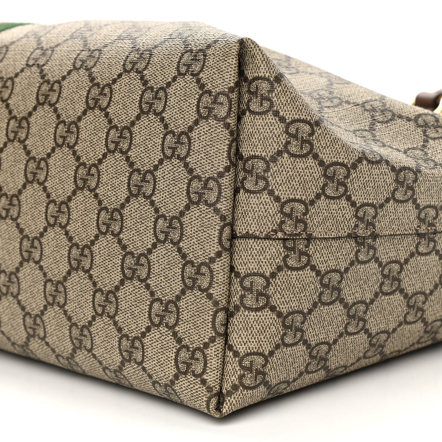 GG Supreme Monogram Medium Ophidia Shopping Tote Brown