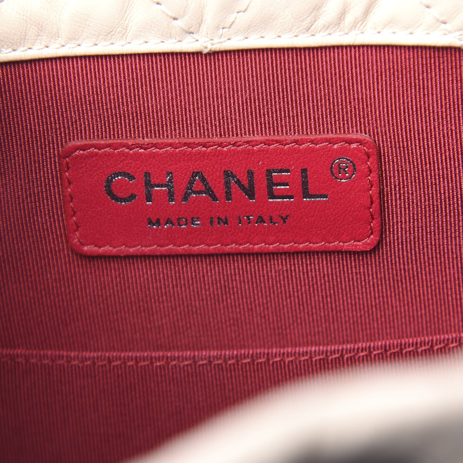 Chanel Aged Calfskin Quilted Small Gabrielle Backpack Beige Black 5 of 10