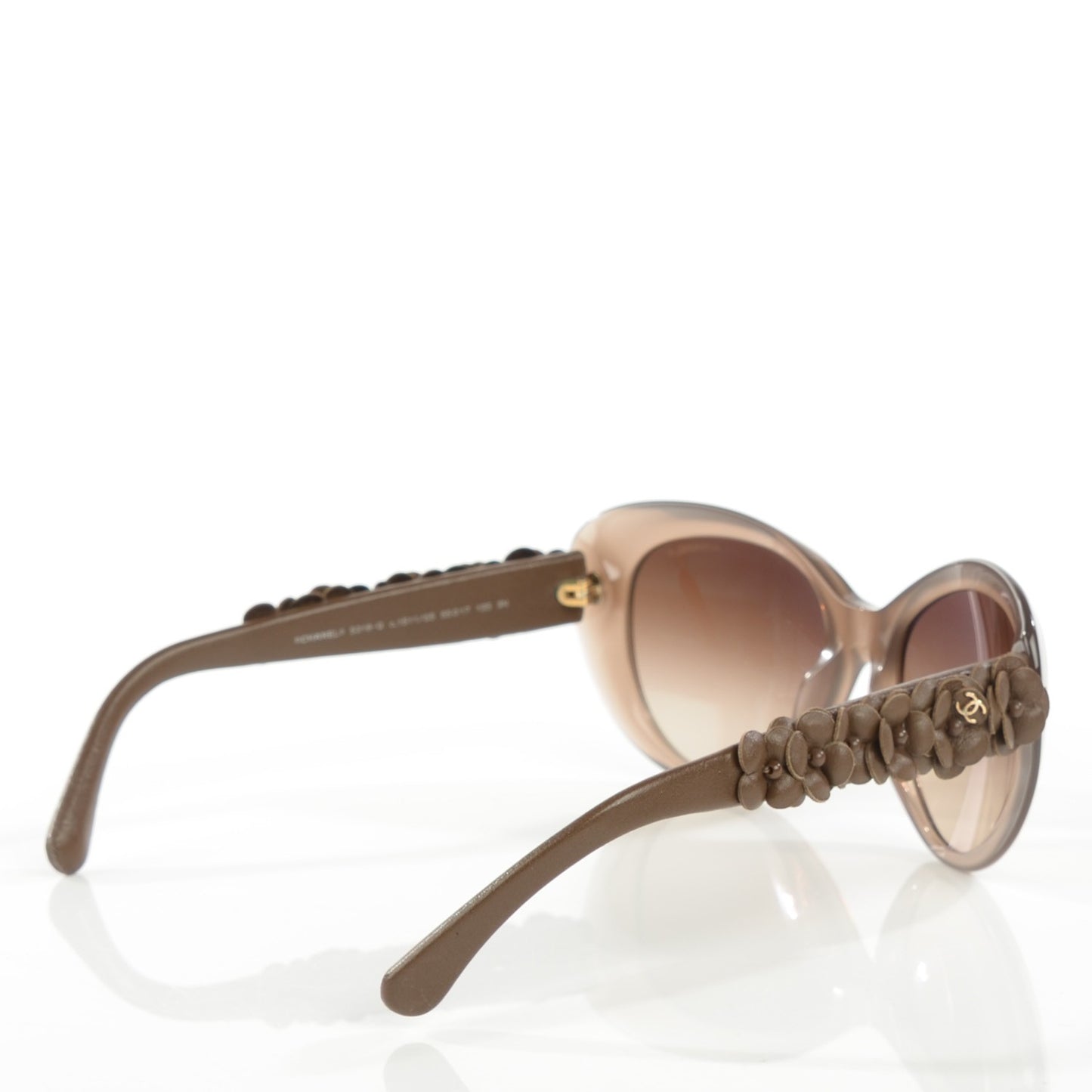 Lambskin Camellia CC Sunglasses 5318-Q Brown