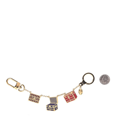Louis Vuitton Porte Cles Malle Chaine Keychain 2 of 5