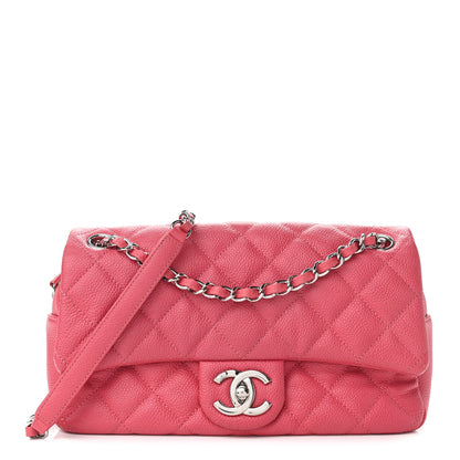 Chanel Caviar Quilted Medium Easy Flap Coral 1 of 13
