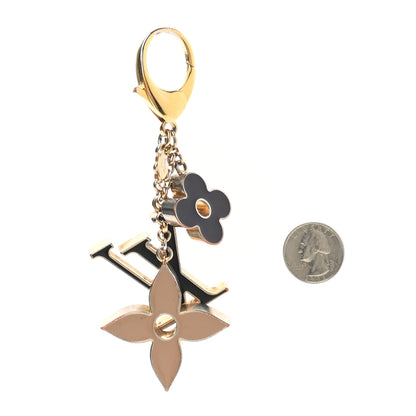 Louis Vuitton Fleur De Monogram Bag Charm Dore 2 of 5