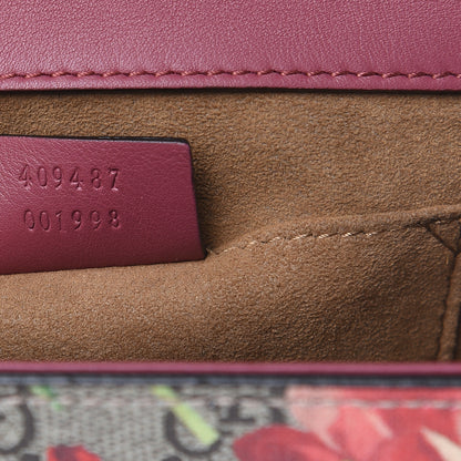 Gucci GG Supreme Monogram Blooms Small Padlock Shoulder Bag Beige Multicolor Dry Rose 7 of 11