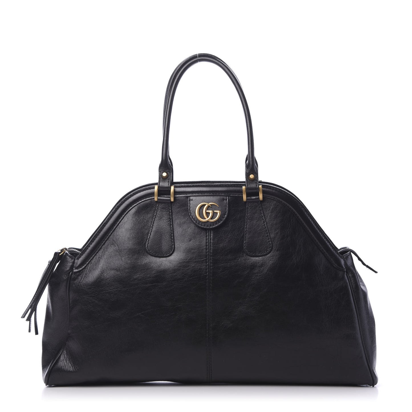 Calfskin Large Re(Belle) Top Handle Bag Black
