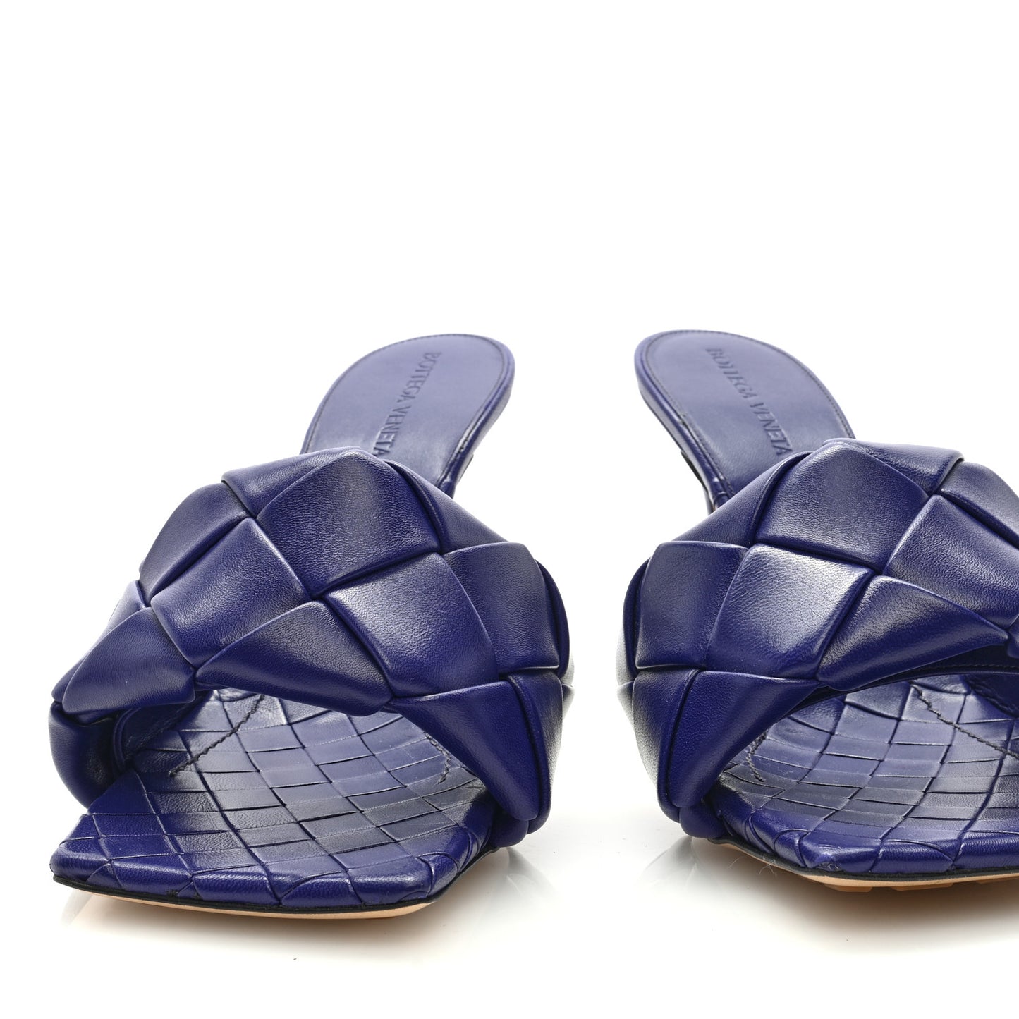 Nappa Maxi Intrecciato Lido 90mm Mule Sandals 40 Unicorn