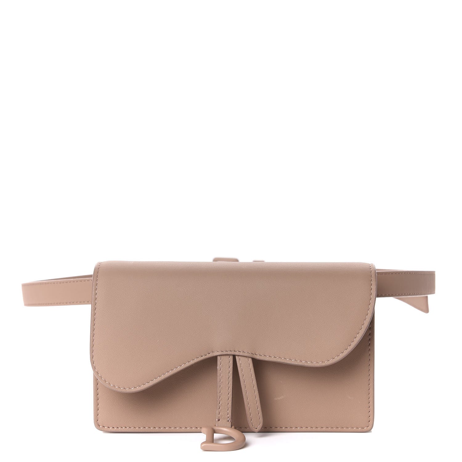 Christian Dior Ultra Matte Calfskin Saddle Belt Bag Rose Des Vents 1 of 12