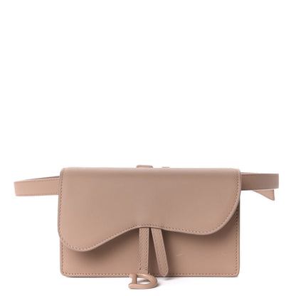 Christian Dior Ultra Matte Calfskin Saddle Belt Bag Rose Des Vents 1 of 12