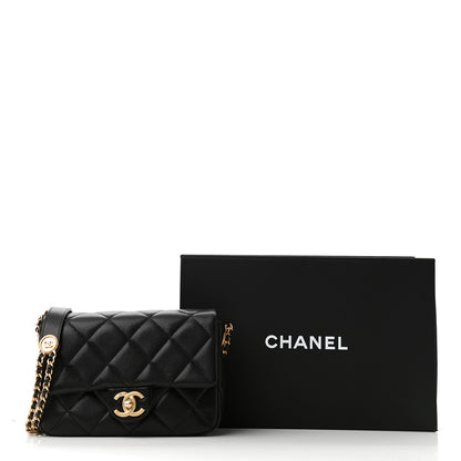 Chanel Caviar Quilted Small Twist Your Buttons Flap Black 11 of 11