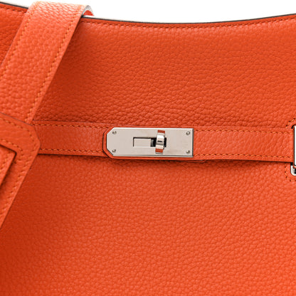 Hermes Taurillon Clemence Jypsiere 28 Orange 7 of 13
