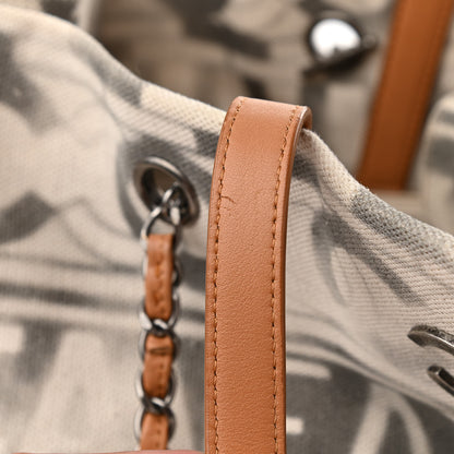 Chanel Canvas Large Iliad Shopping Tote Beige 11 of 15