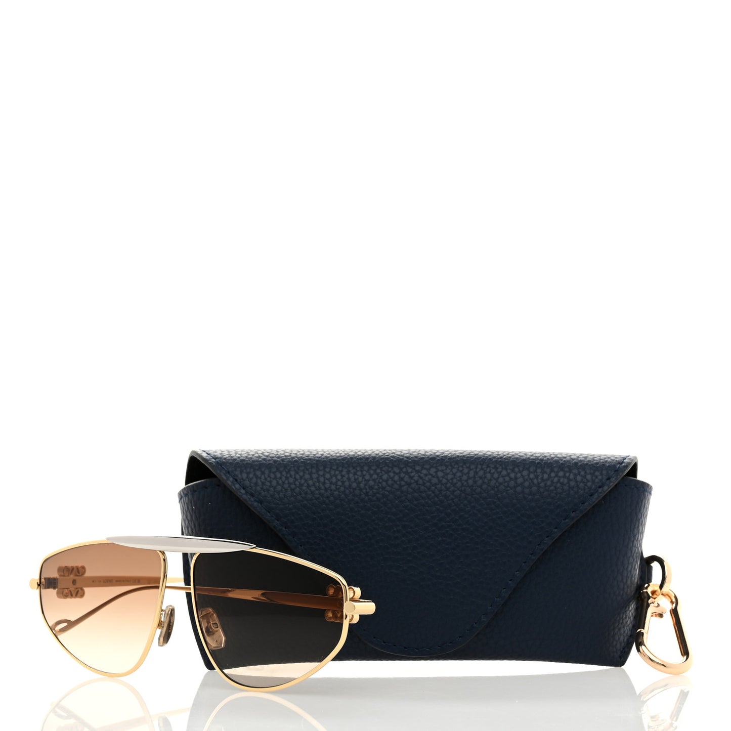 Metal Anagram Aviator Sunglasses LW40116U Gold