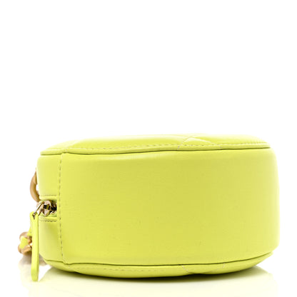 Chanel Lambskin Quilted Chanel 19 Round Clutch With Chain Yellow 3 of 8