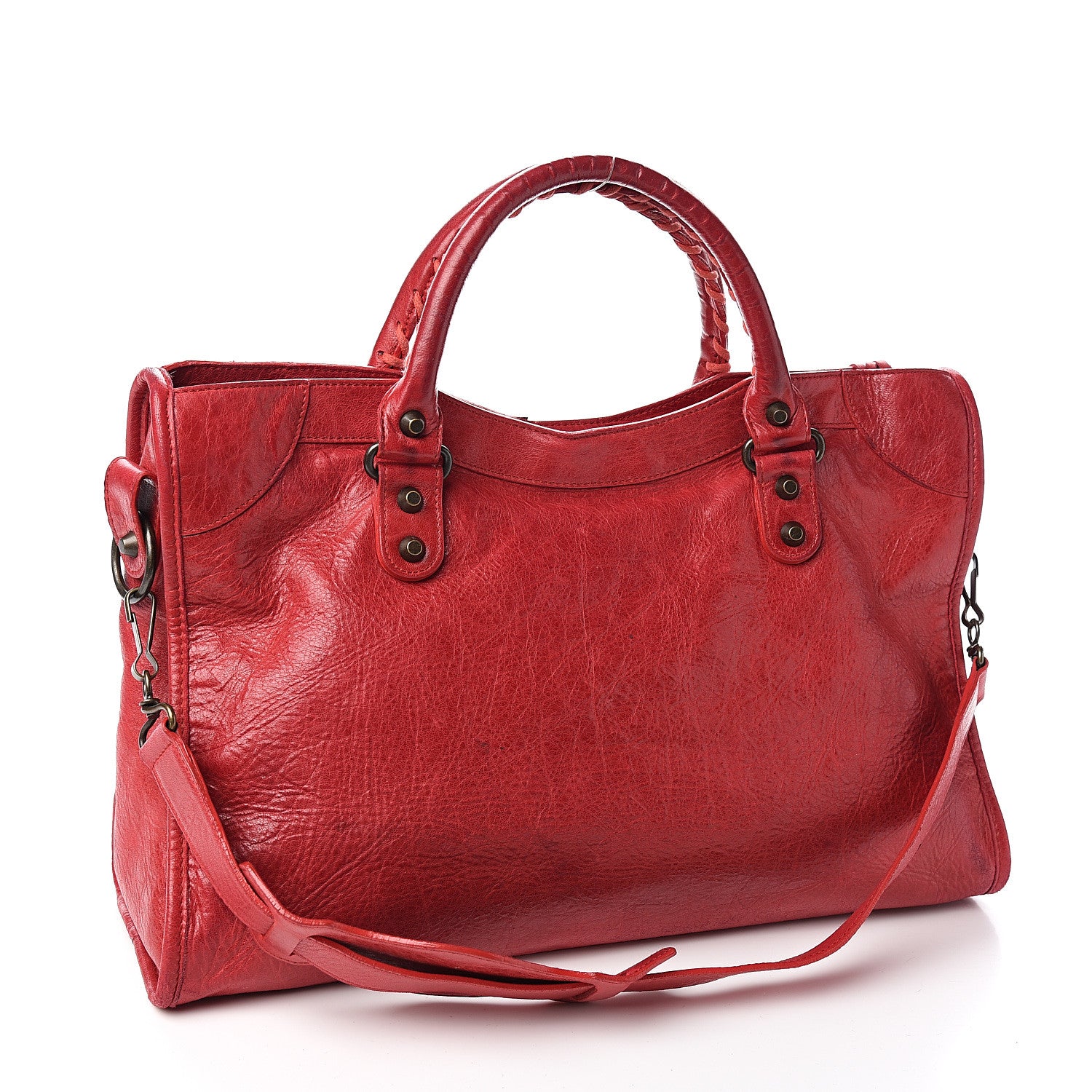 Balenciaga Agneau Classic Hardware City Rouge Coquelicot 2 of 12