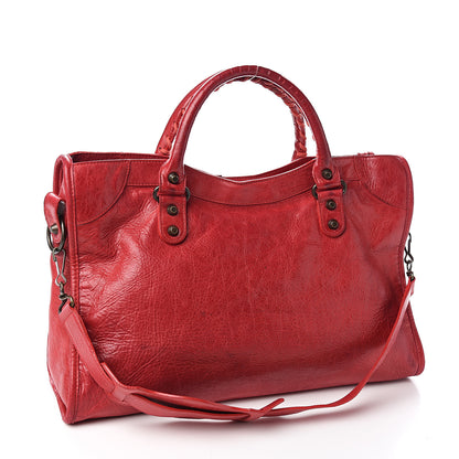 Balenciaga Agneau Classic Hardware City Rouge Coquelicot 2 of 12