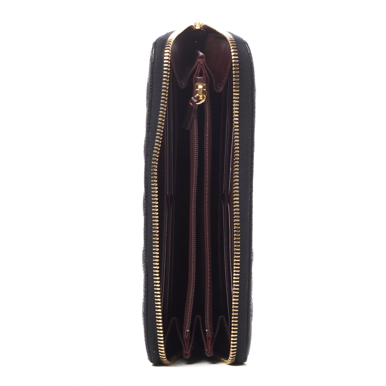 Chanel Caviar Quilted Large Gusset Zip Around Wallet Black 6 of 9