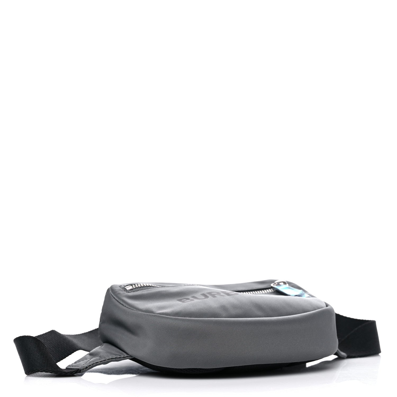 Burberry Econyl Logo Print Small Cannon Bum Bag Charcoal Grey 4 of 9