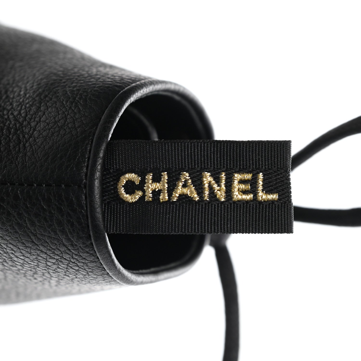Chanel Goatskin Pearl Lace Up CC Short Boots 38 Black 7 of 8