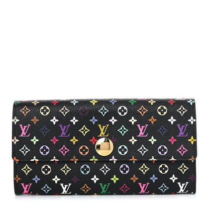 Louis Vuitton Monogram Multicolor Sarah Wallet Black Grenade 1 of 8