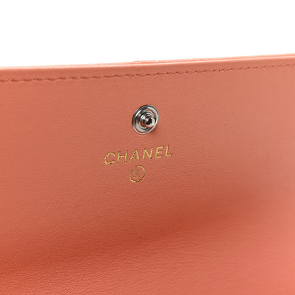 Chanel Lambskin Quilted Chanel 19 Flap Wallet Light Orange 6 of 8