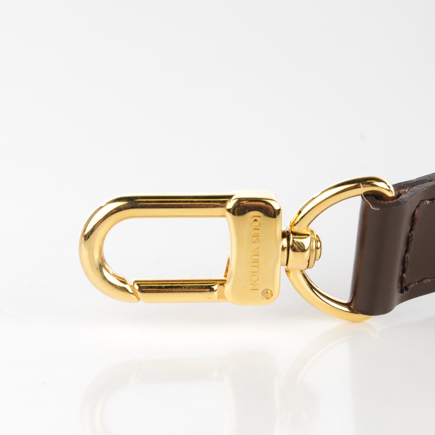 Louis Vuitton Calfskin 16mm Adjustable Shoulder Strap Brown 4 of 4