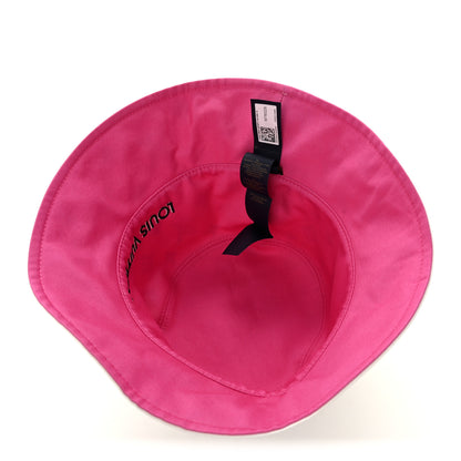 Louis Vuitton Cotton Monogram Infinity Reversible Bob Bucket Hat S Pink White 7 of 8
